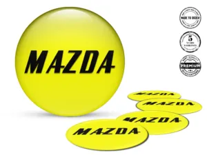 Mazda Felgensticker Stil Nabenplaketten für Kappen